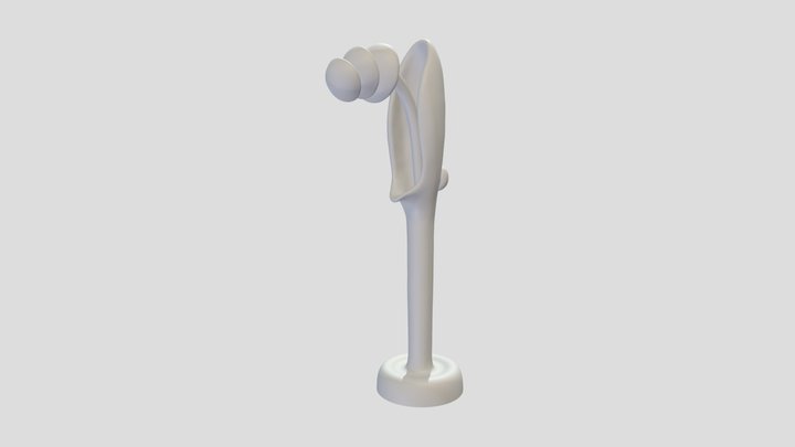 R Hud Scream _7cm Extended_new Base 3D Model