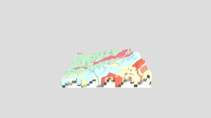 n20a2 geology map trial 3D Model