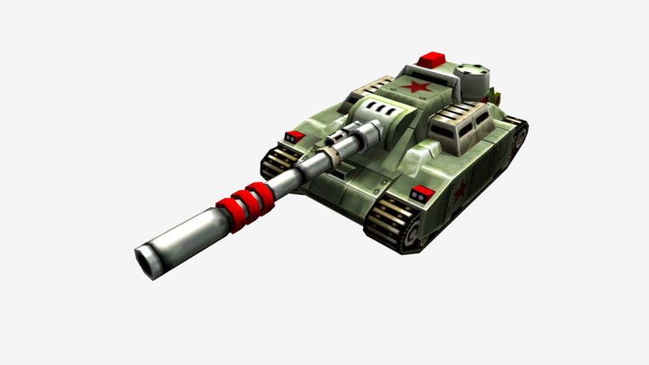 Tank General Siege Cannon 3D Model