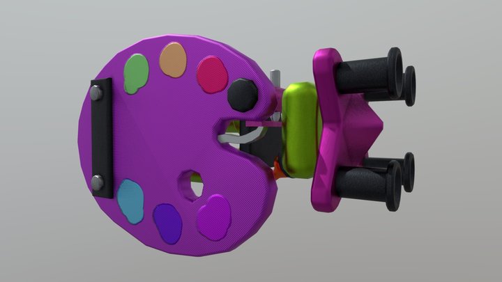 Splattoo Gun 3D Model