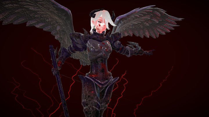 Demon Knight Azure 3D Model