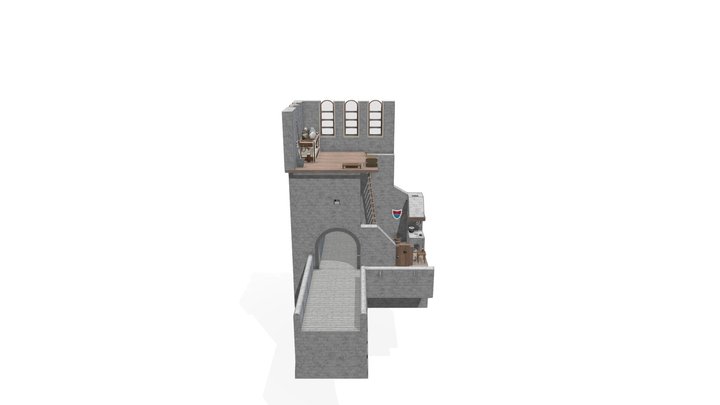 Nasty Bridge Tower Keeper 3D Model