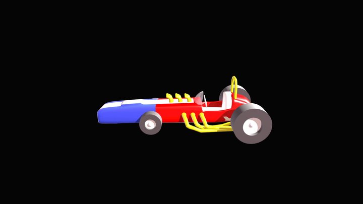 Car Wacky Races 3D Model