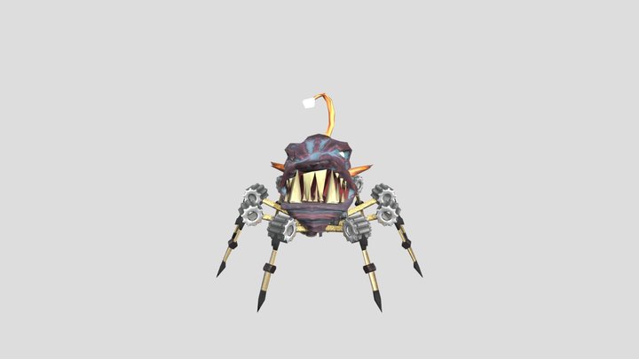 Mechanical Angler Fish 3D Model