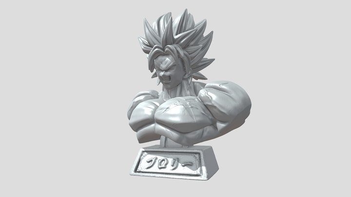 3D model super saiyajin face 100 - infinito DRAGON BALL AF VR / AR /  low-poly