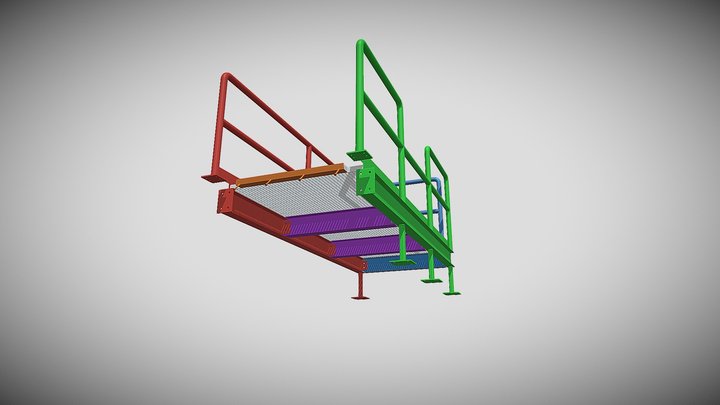 162-Belding Headgate - Spill Channel Metalwork 3D Model