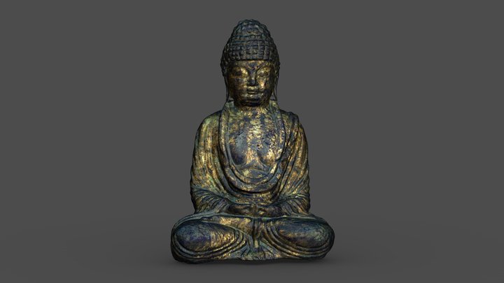 《県指定》銅造阿弥陀如来坐像　Amitabha Tathāgata 3D Model