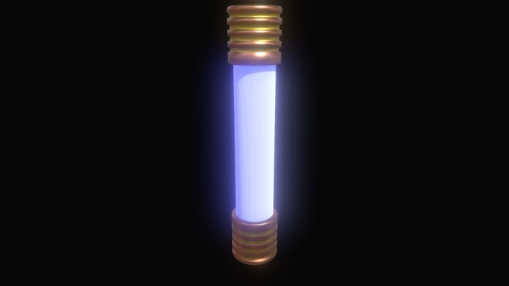 Steampunk Battery 3D Model