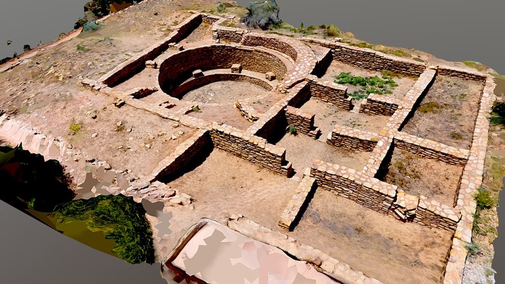 Escalante Pueblo Ruin 3D Model