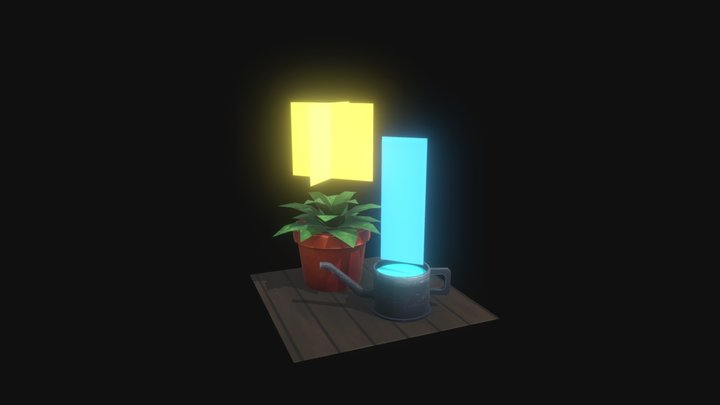 uv kwiatek 3D Model
