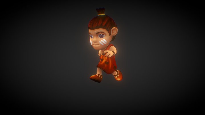 Cave boy 3D Model
