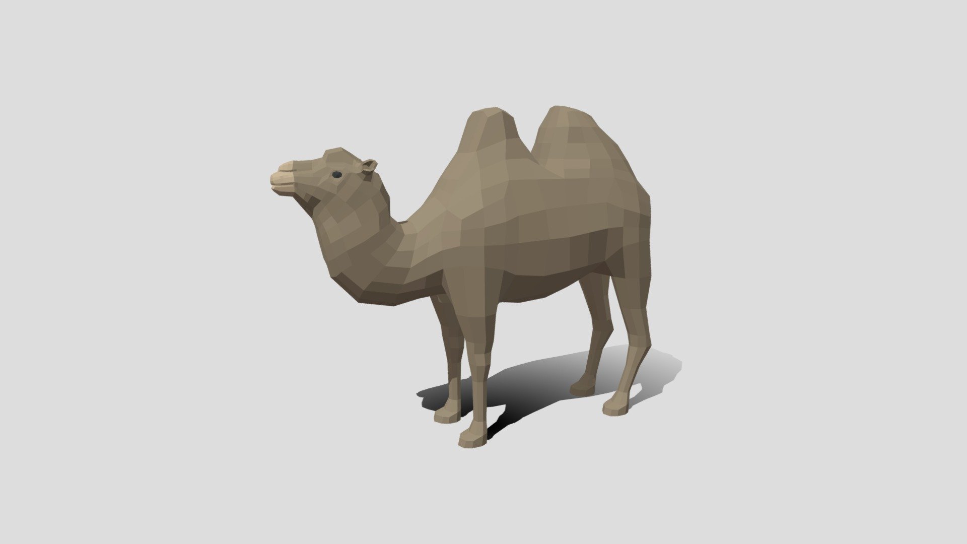 Low Poly Cartoon Bactrian Camel - Buy Royalty Free 3D model by chroma3d ...