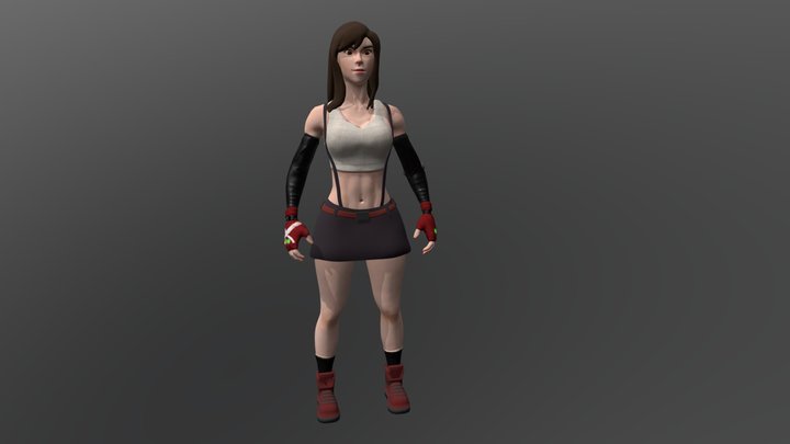 Tifa Lockhart 3D Model