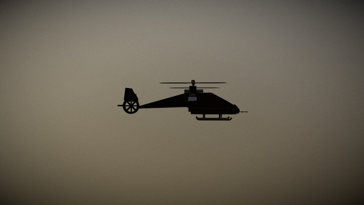 Evans Helicopter 3D Model