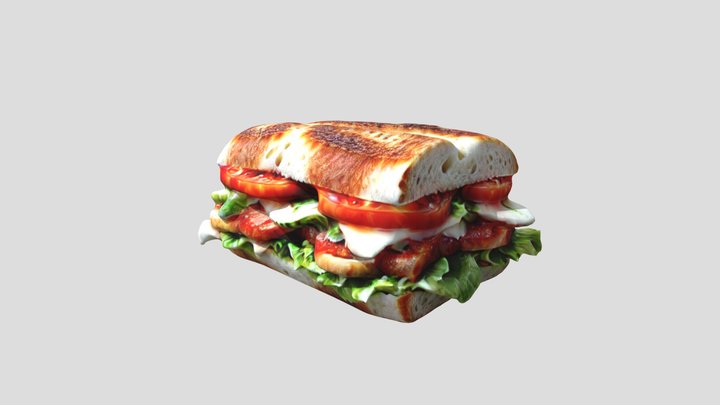 BLT Sandwich 3D Model