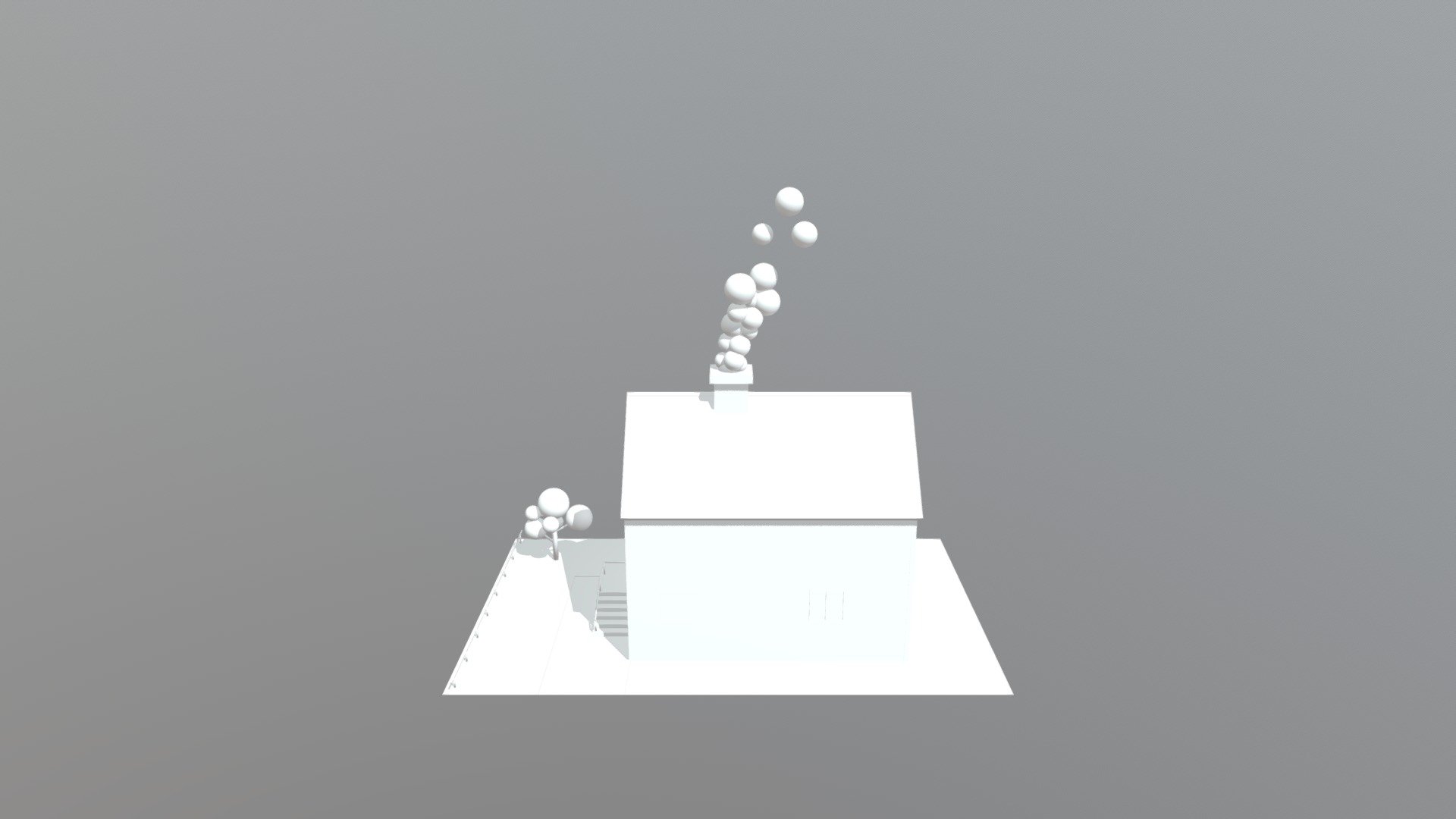 Model With Primitives - House