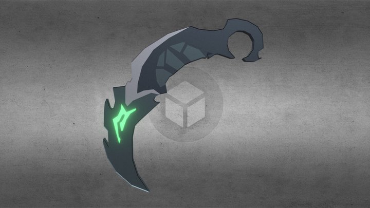 Knife Reaver Kerambit In Valorant Game 3d 3D Model