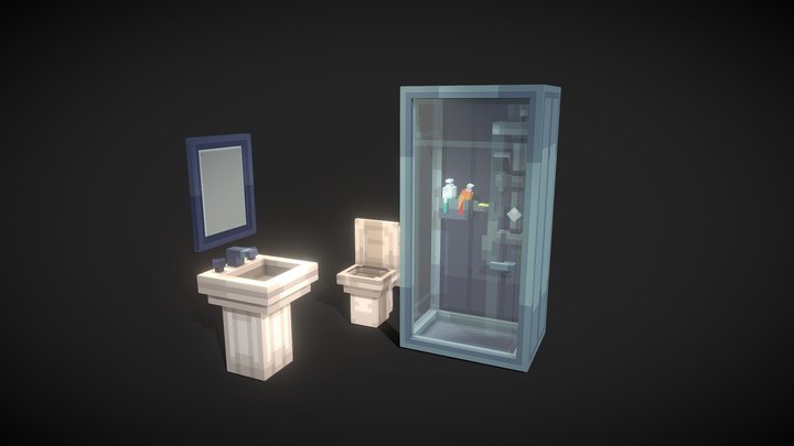 [ MODEL ] Bathroom 3D Model