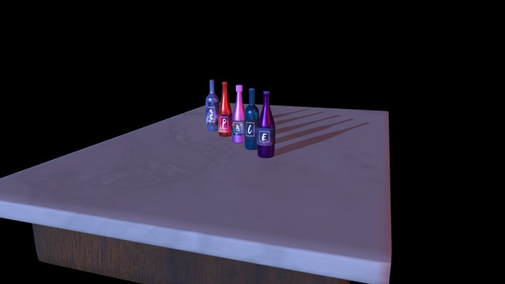 A3. Botellas 3D Model