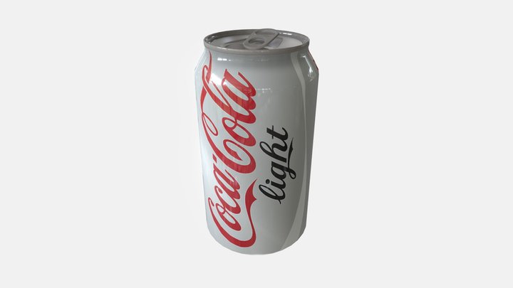 French Coke Light can 3D Model