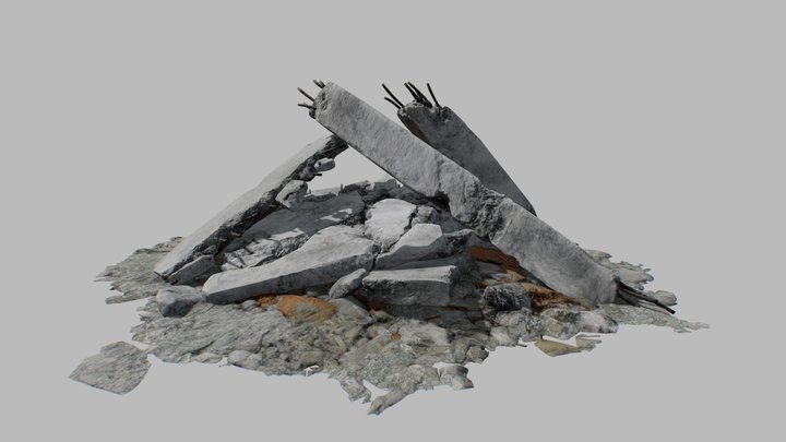 Ruin Debris Rubble 05 3D Model