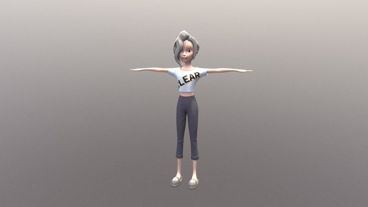 Female Character 3D Model