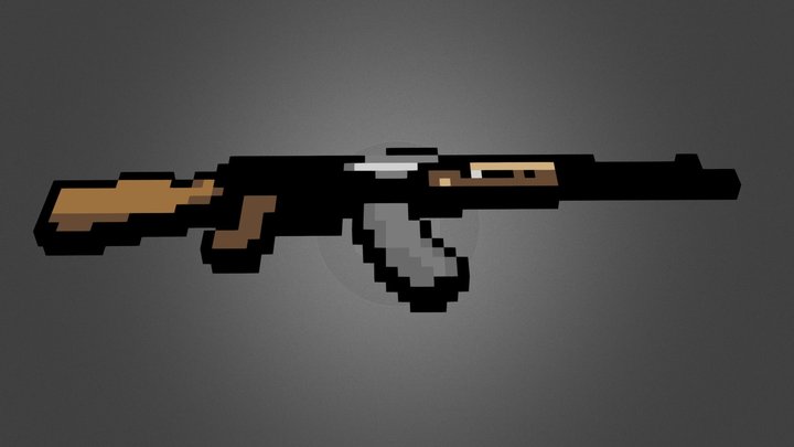 Blockade AK-47 3D Model