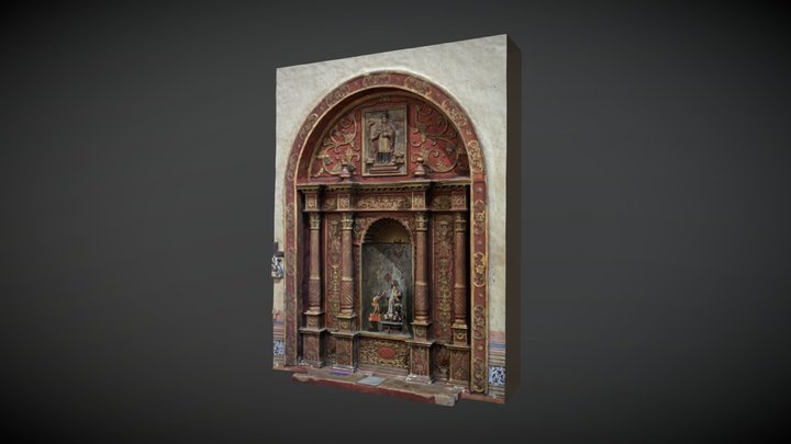 8. Retablo San Luis de Tolsa s. XVII 3D Model
