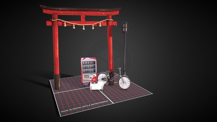 Props Scene 3D Model