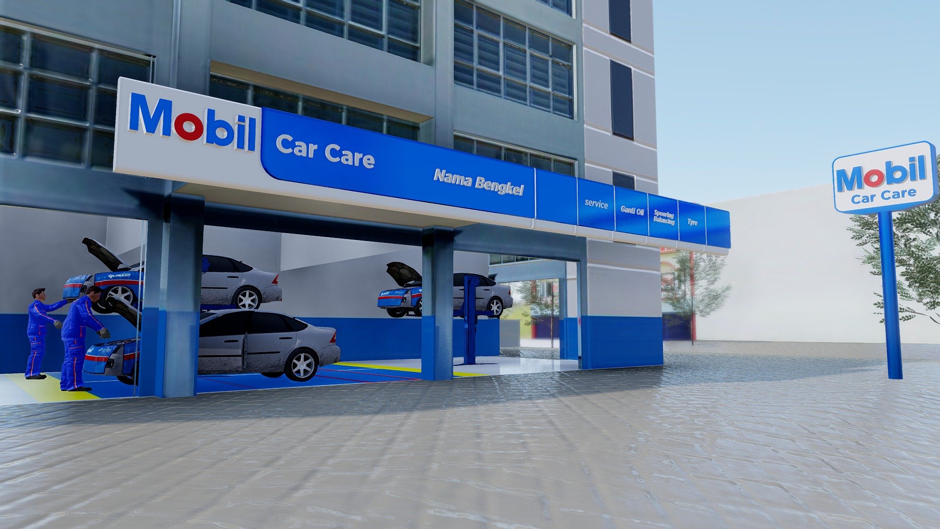 Federal Mobil Exterior - 3D model by d3dy4riyanto [a1698b0] - Sketchfab