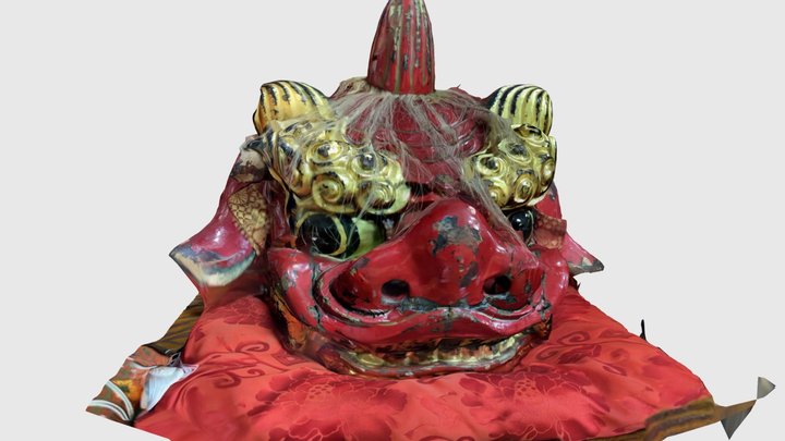 若部会館の古いカシラ 3D Model