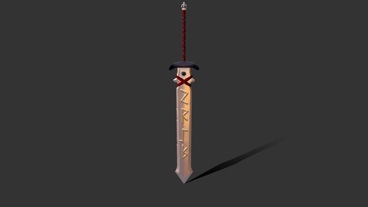 Runeic Long Sword 3D Model