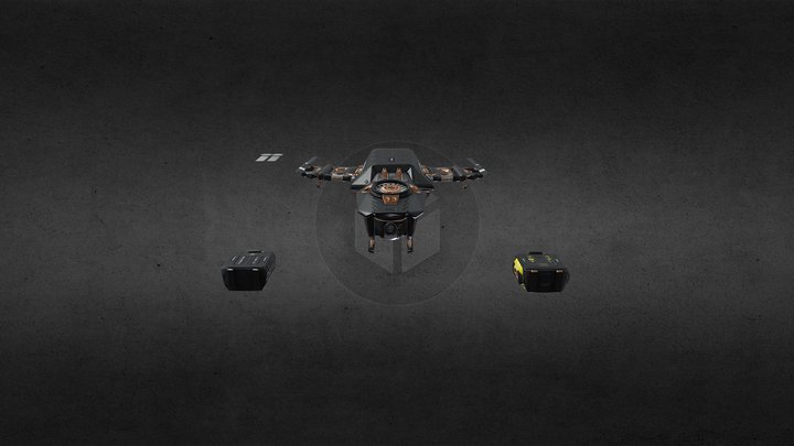 Vector 3 Drone 3D Model