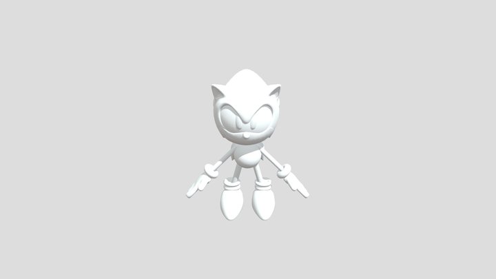 Blue Hedgehog Sonic 3D Model