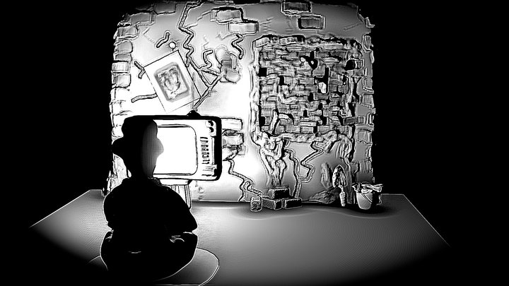 3d Inktober "Social wall" 3D Model