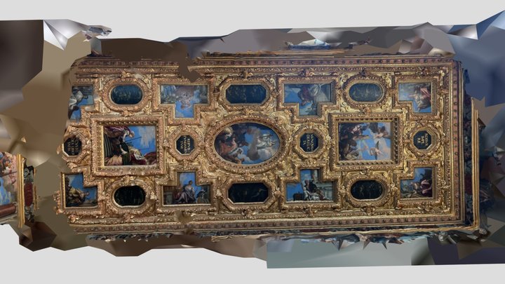 ceiling in Palazzo Ducale 3D Model
