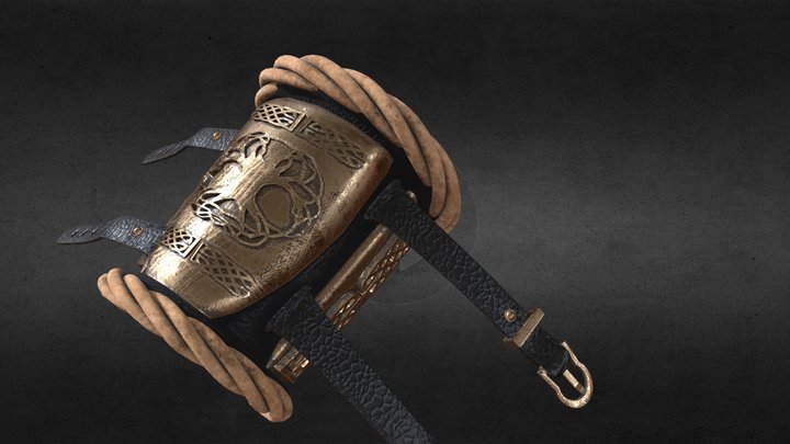 Viking Bracers 3D Model