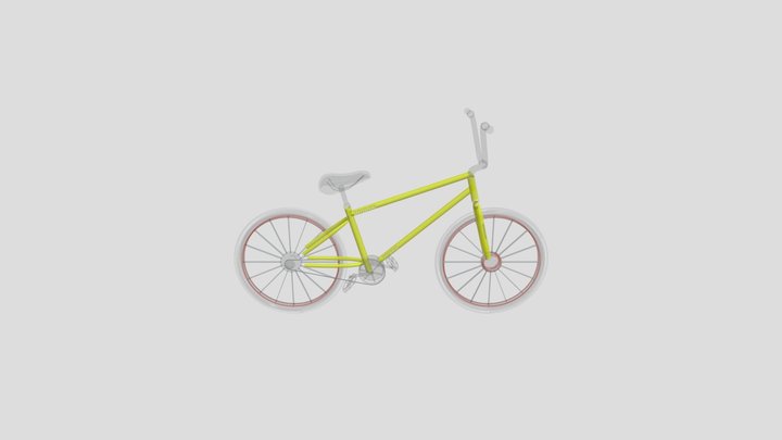 Yellow Sport Bicycle – Free 3D Model STL