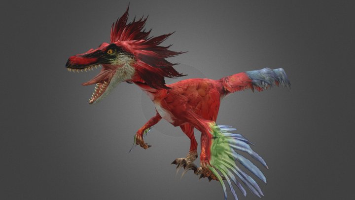 Dinosaur Hunting Velociraptor – Free 3D Model STL