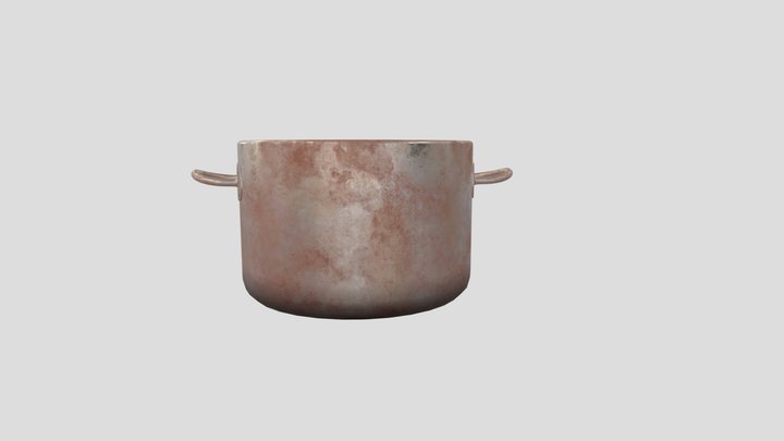 Old Rusted Pot 3D Model
