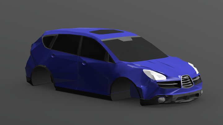 2007 Subaru B9 Tribeca 3D Model