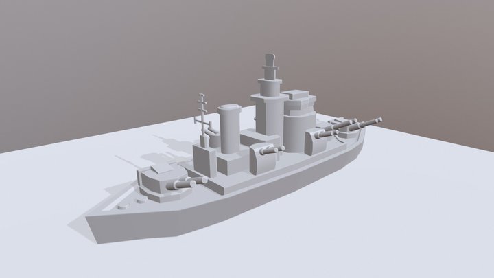 Battleship (Modern) 3D Model