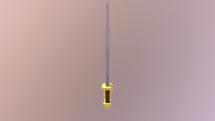Pirate Sword - VoxelModel 3D Model