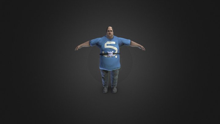 Jaime con su fajita de pana 3D Model