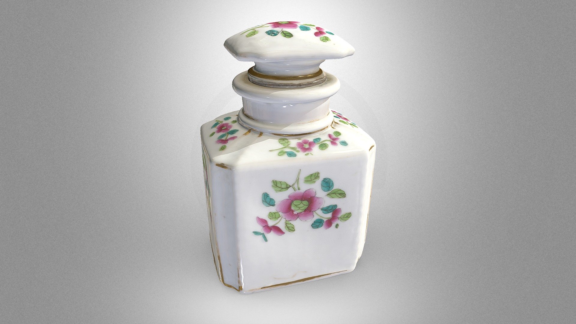 Porcelain perfume bottle