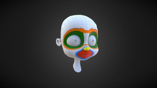 Lucy Head Topology 3D Model