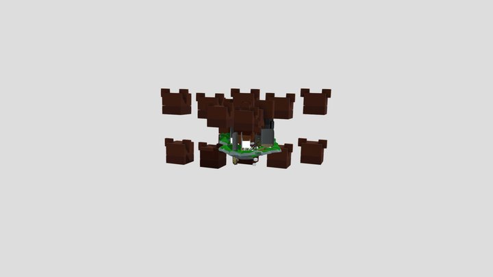 Super Bear Adventure Bear Village full 3D Model