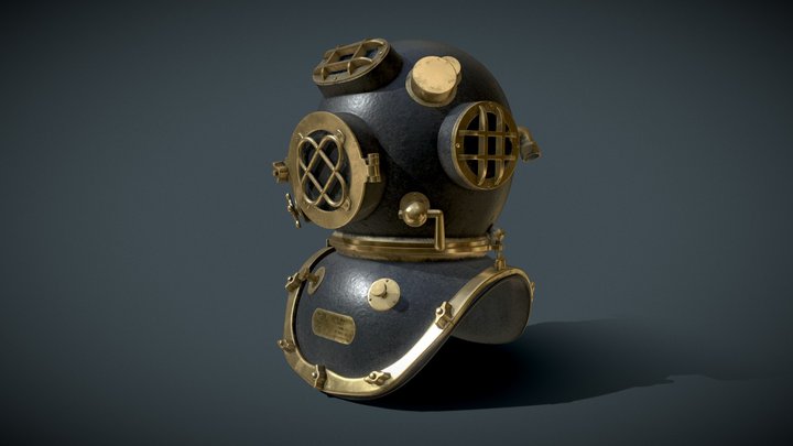 Diving Helmet 3D Model