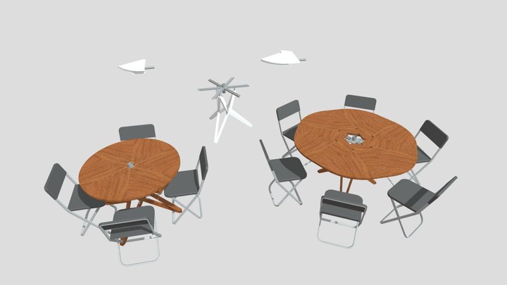 Tuintafel 3D Model