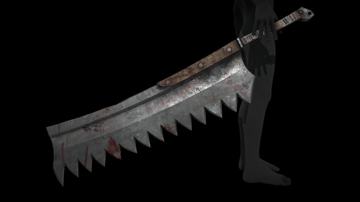 Saw-sword 3D Model